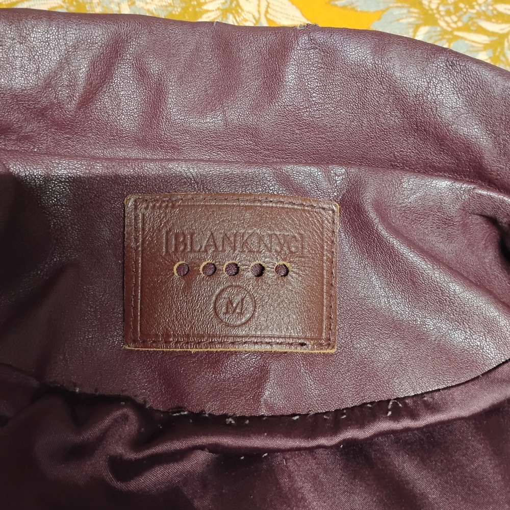BlankNYC  Burgundy Leather Jacket